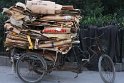Cardboard collectors bicycle, Shanghai